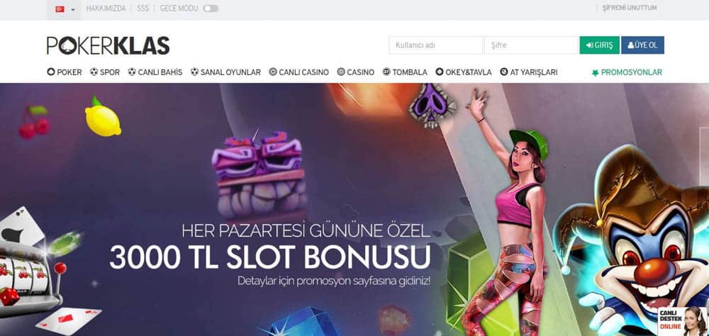 Pokerklas Casino Sitesi